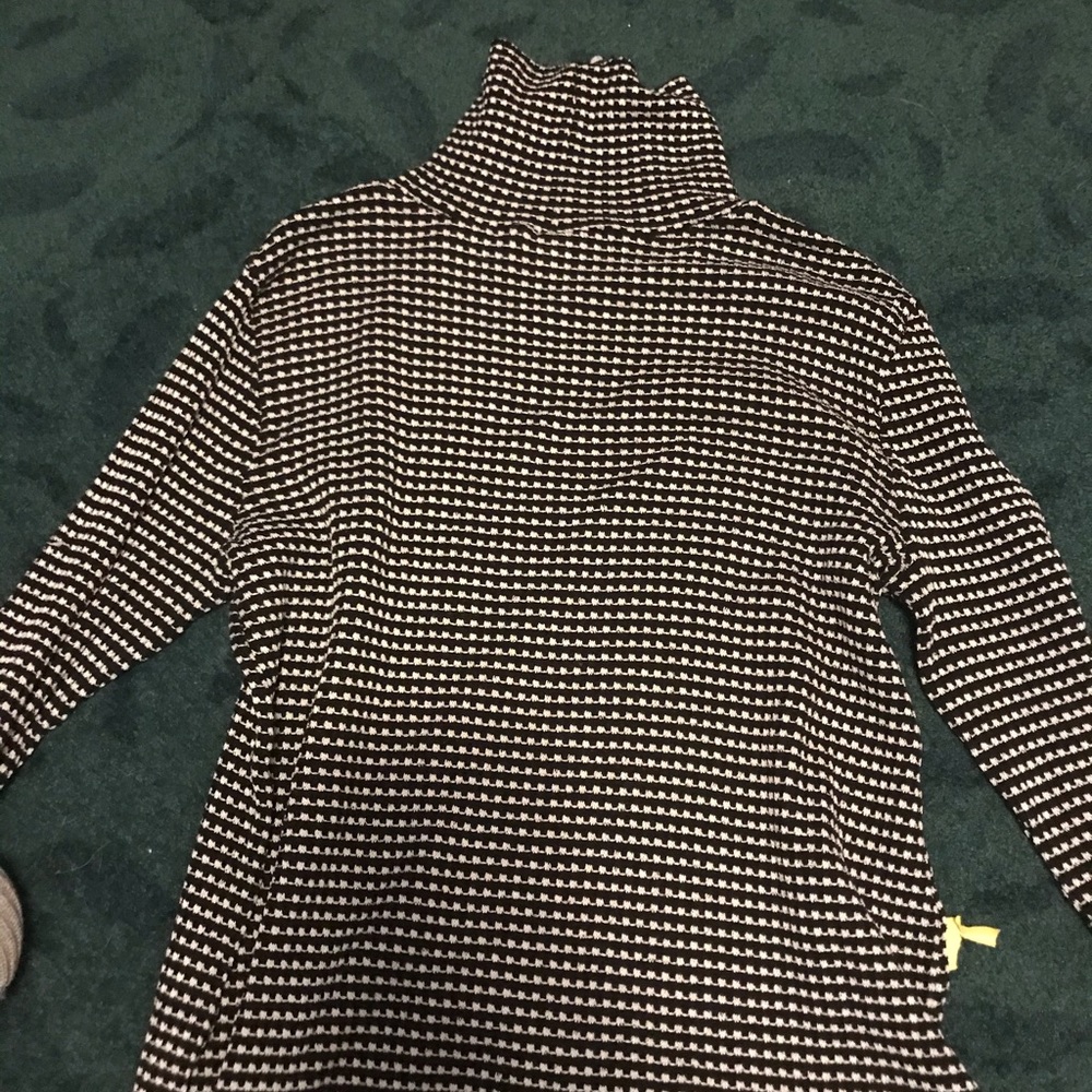 Checker turtleneck